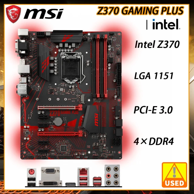 Msi Z370ゲームプラスマザーボードlga 1151マザーボードZ370 DDR4 64 ...