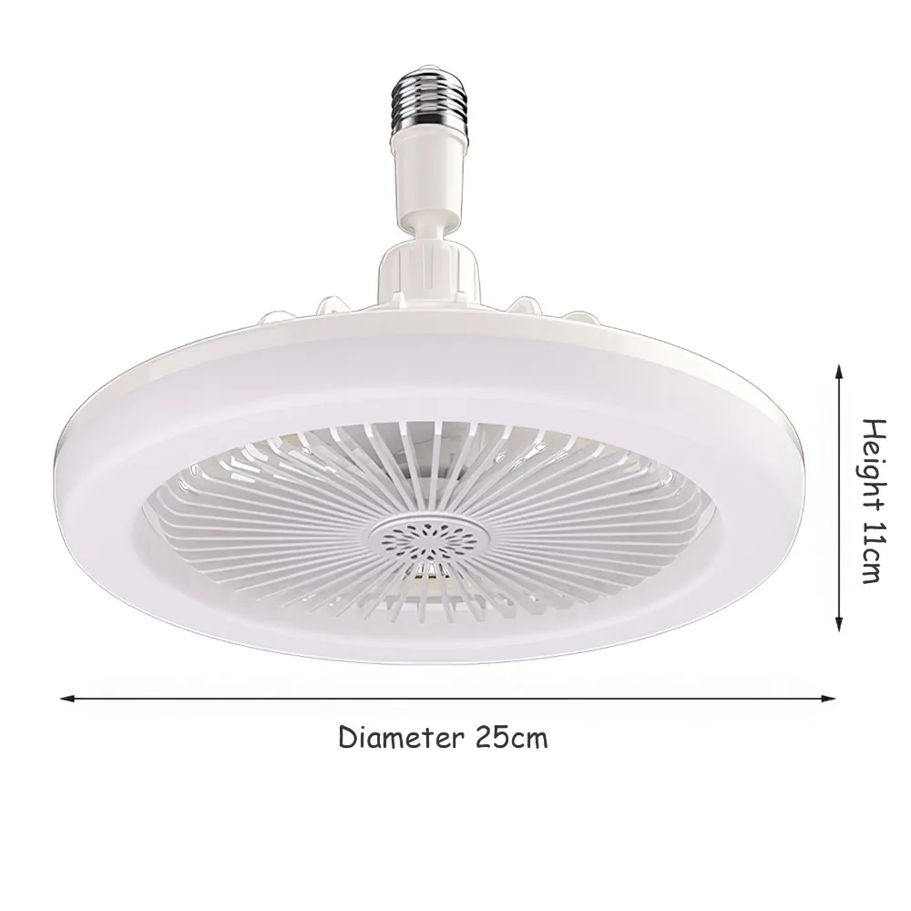 Ceiling Fan LED Ceiling Fan Lights LED Fan Light Ceiling Fan with LED Light Modern Extended E27 Lamp-head Fan Lamp 360 Degree Rotations