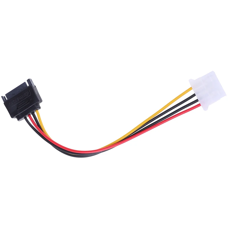 

SATA TO IDE Power Cable 15 Pin SATA Male to Molex IDE 4 Pin Female Cable Adapter