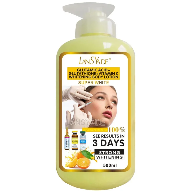 500ml Glutathione Vitamin C Body Lotion Glutamic Acid  Facial Nourishing, Firming Body Essence Brightening Moisturizing Lotion 5