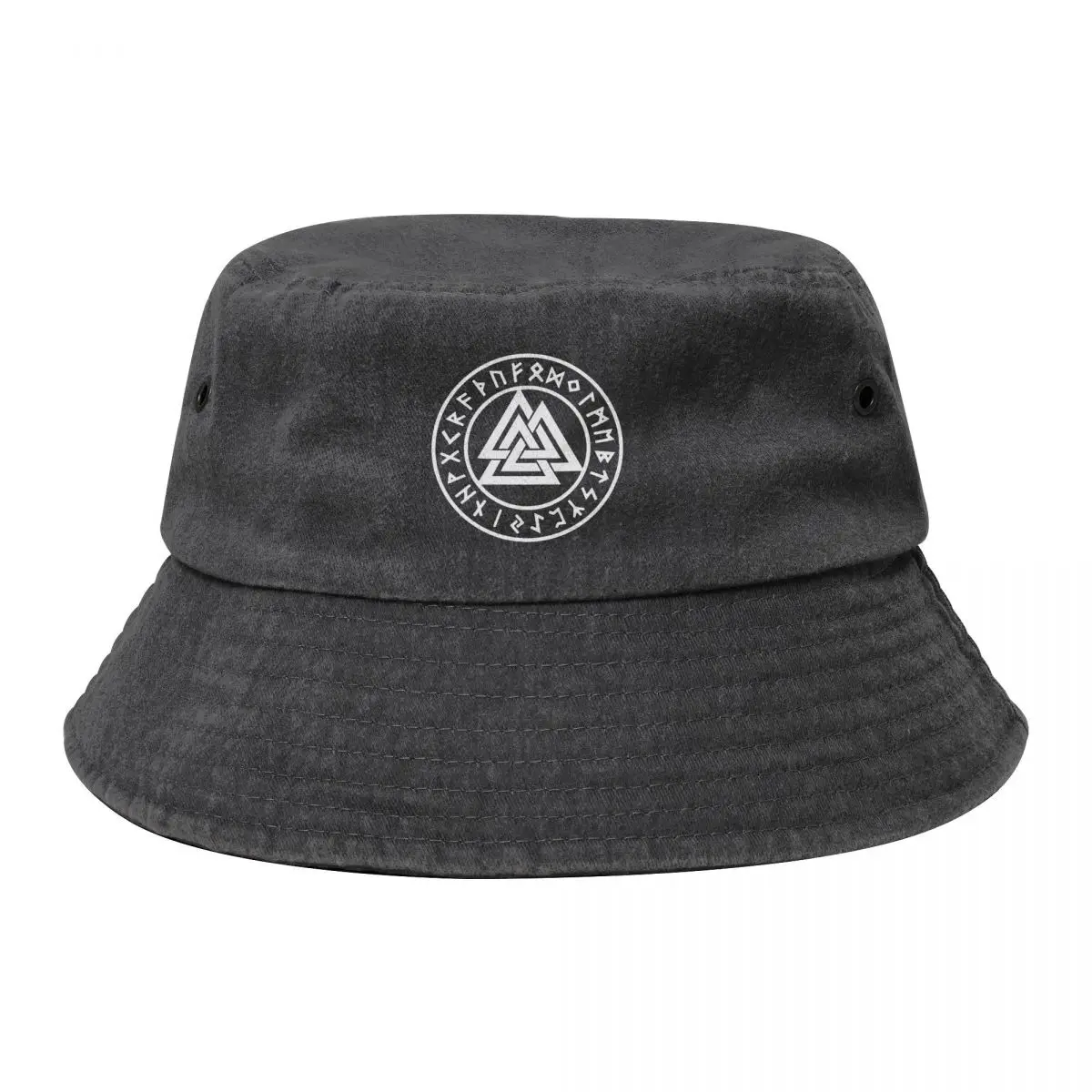 

Valknut Symbol Cowboy Denim Fisherman Hat With Printing