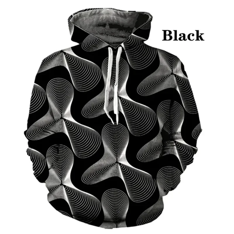 thumbnail image 1 of Sudadera con capucha hipnótica Vertigo en blanco y negro con impresión 3D para hombre, sudadera con patrón colorido, sudadera unisex divertida de manga larga, sudaderas con capucha, 1 of 5