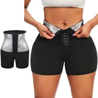 YBFDO Sweat Sauna Pants Body Shaper Weight Loss Slimming Shorts Shapewear Women Waist Trainer Hot Thermo Sweat Pants Fitness 1