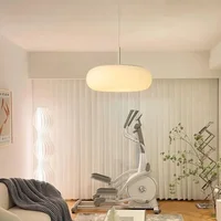 Lampe de Chambre à Coucher Nordique Moderne et Romantique, Luminaire de Style Crème, Lumière Chaude pour Fille et Restaurant 3