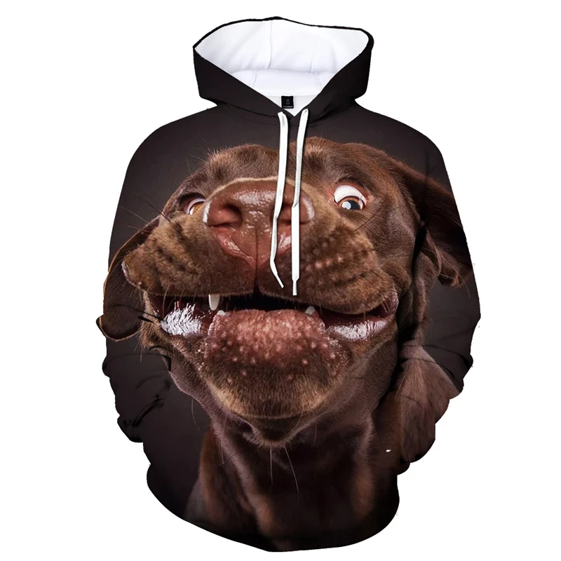 thumbnail image 1 of Sudadera con capucha con estampado 3D de animales divertidos y lindos para hombre, sudadera con capucha con patrón de pastor alemán, ropa de calle de manga larga, 1 of 4