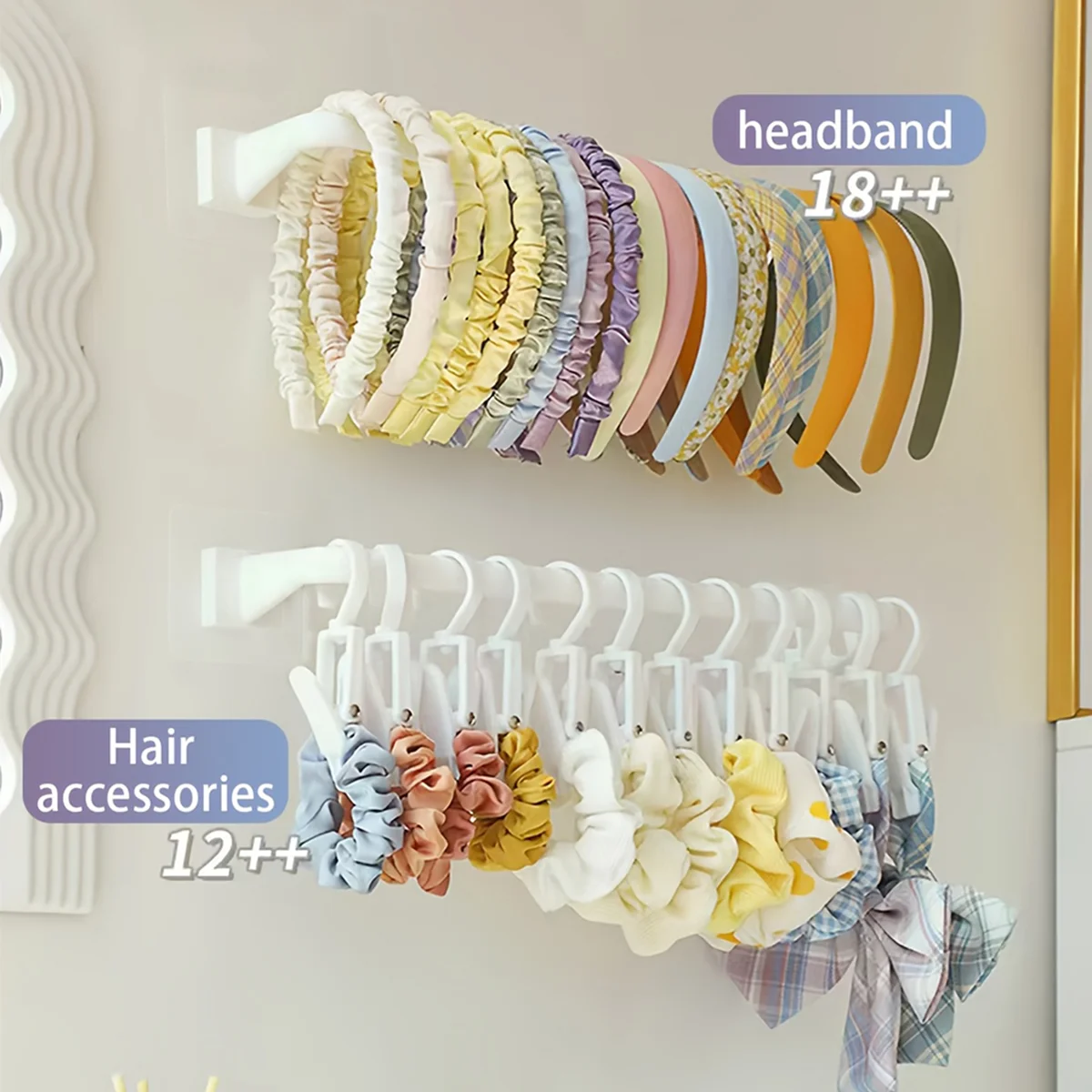 Accesorios para el cabello para el hogar, organizador de pared