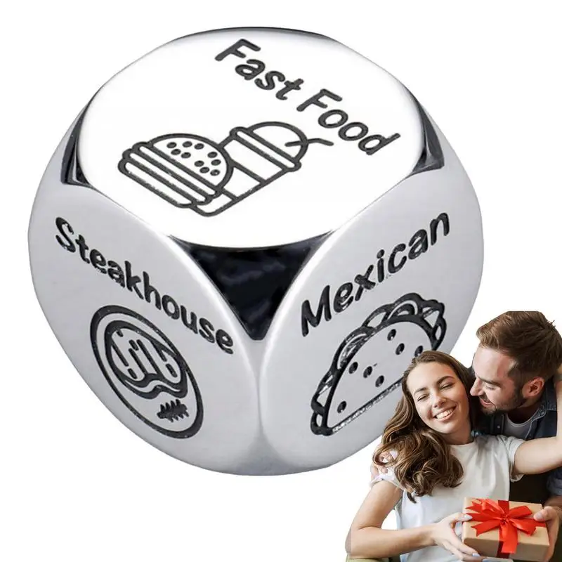 

Dice Couple Date Food Movie TV Decision Night Ideas Funny Gift For Lover Boyfriend Hubby Wife Birthday Wedding Anniversary Gift