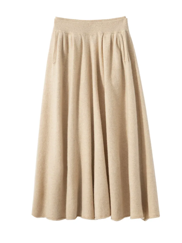 Cashmere Skirt Autumn Wear