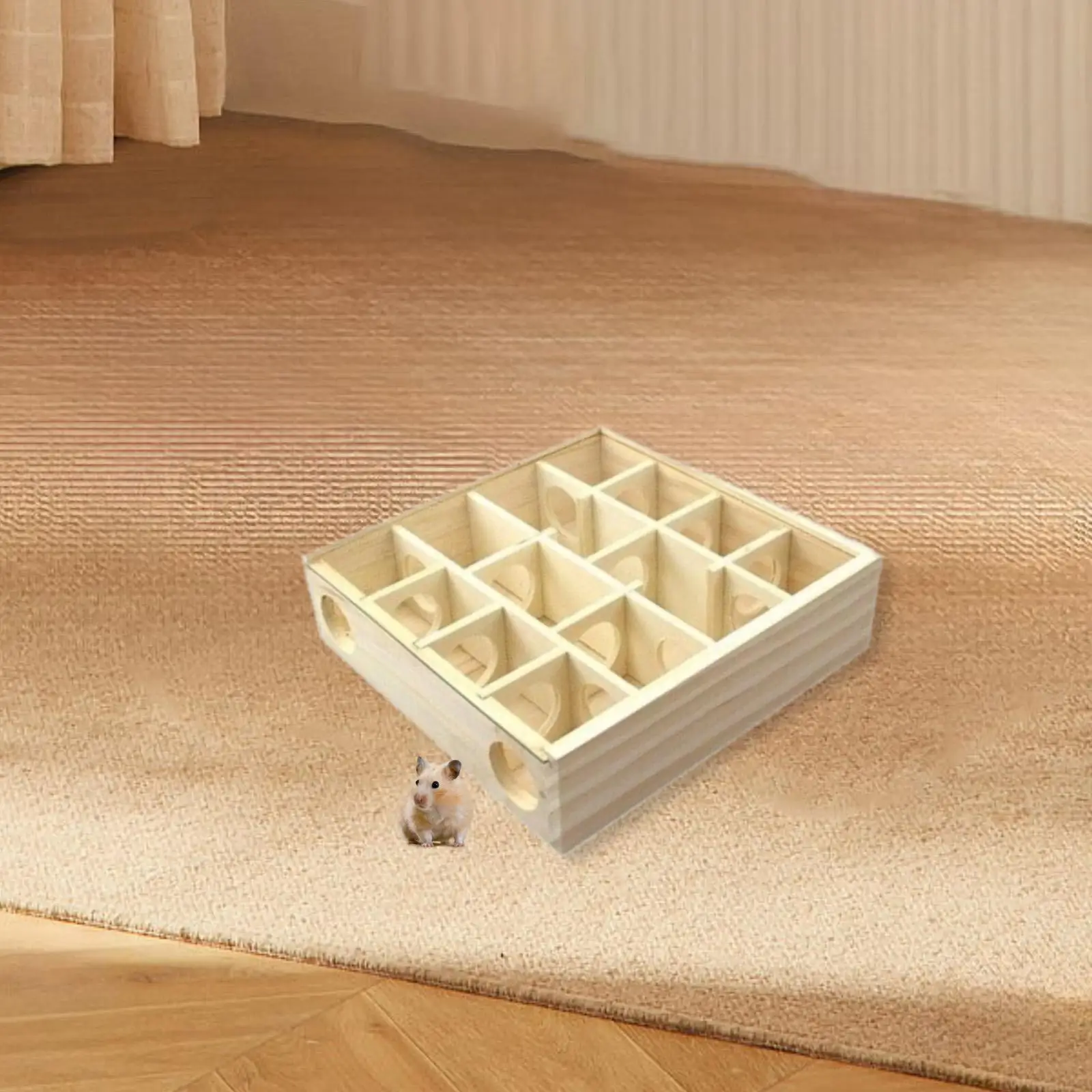 Maze Tunnel Toy Enrichment Playing Hiding Tool Exercising Hamster Room Multi Chamber Hideout Hamster Digging Box Pet Habitat