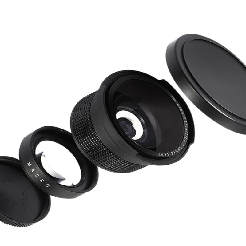 Fisheye Wide Angle Lens+Macro lens 58mm 0.35x  for 58mm Canon 70D 60D 7D 6D 700D