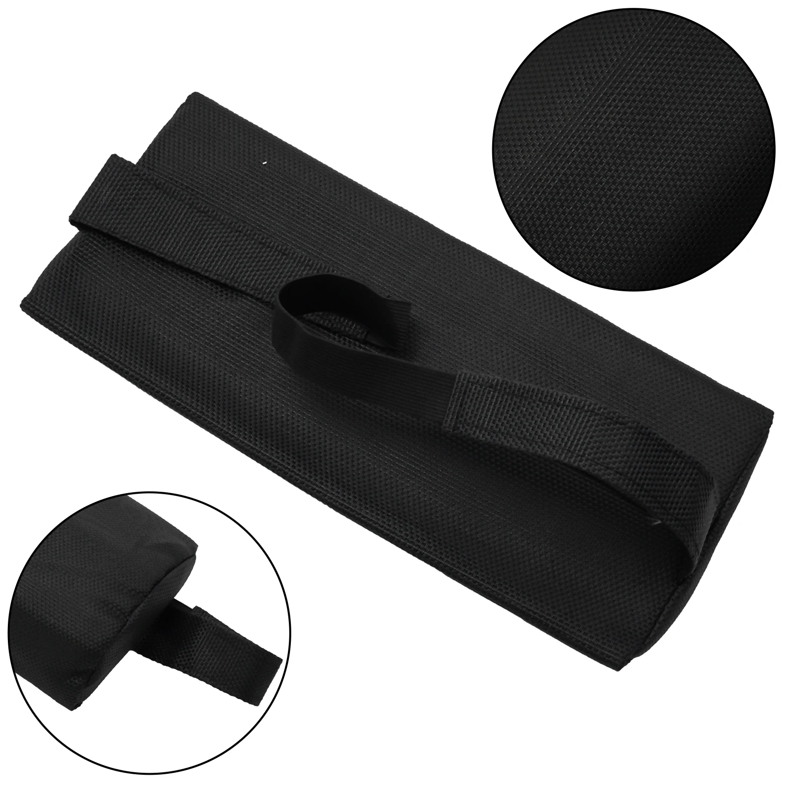 2pcs Black Head Cushion Folding Recliner Chair Pillow Adjustable Beach Outdoor Garden Sun Lounger Headrest Black 35x15x6cm