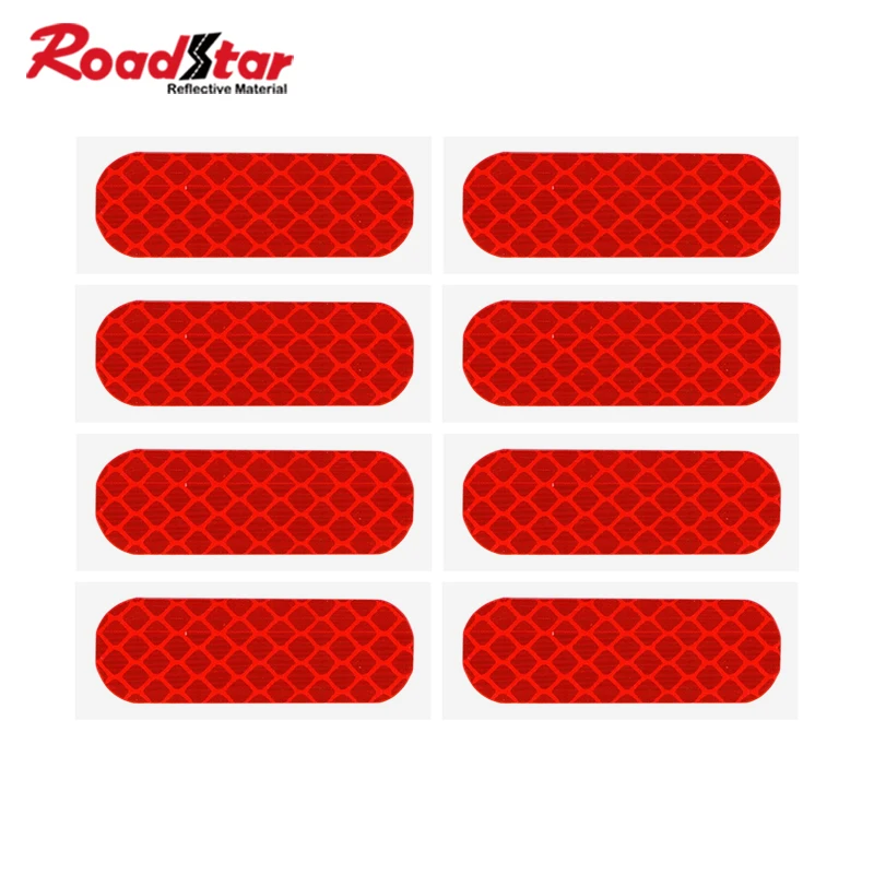 

Roadstar 8 Pieces High Visibility PET Reflective Sticker for Helmet Car Bike Baby Carriage Road Safety Reflector RS-1400-10FDZ