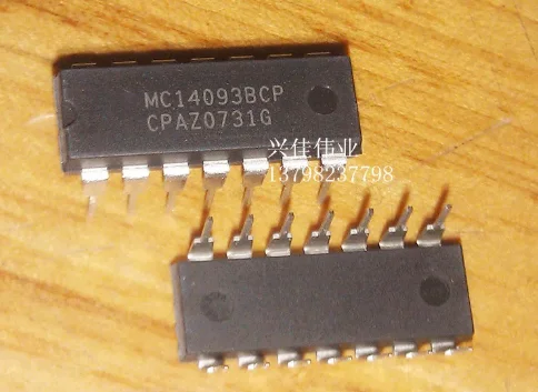 

10 шт. новые оригинальные аутентичные mc14093p10 DIP-14