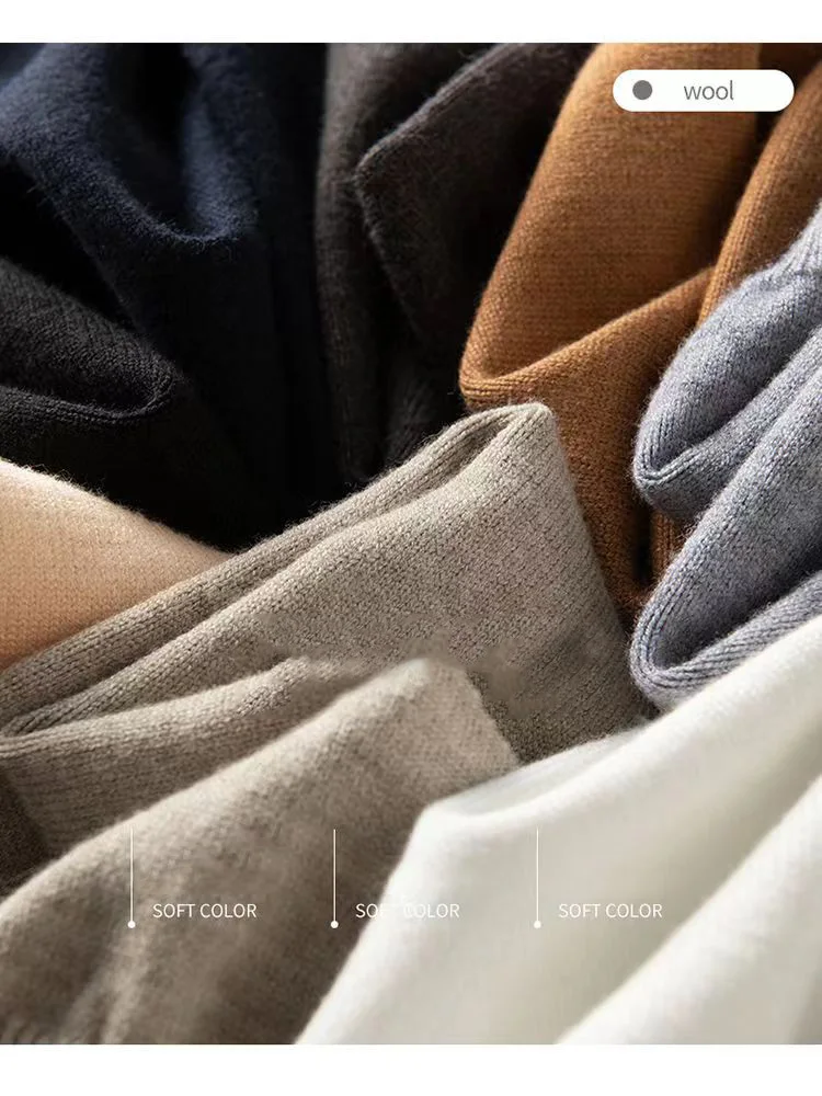 Women 100% Wool Pants New Autumn and Winter Soft Comfortable High-Waist Knitted Thicken Pants Female Thin pants Casual Trousers 2