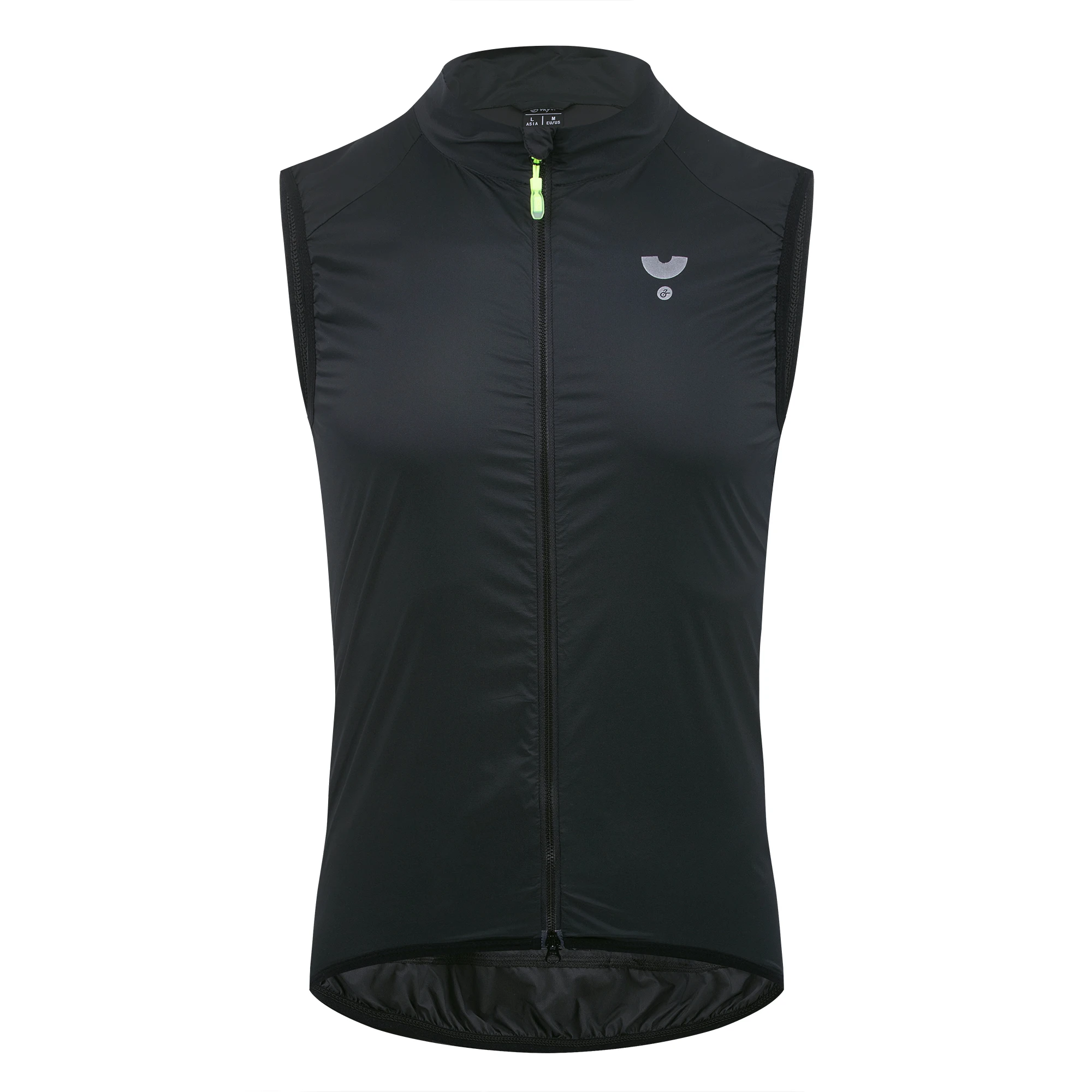 YKYWBIKE Herren-Radweste Winddicht Wasserdicht Windbreaker Rennrad-Weste Pro-Team Tragbare Fahrradweste 2-Wege-Reißverschluss Atmungsaktiv – Detail 14