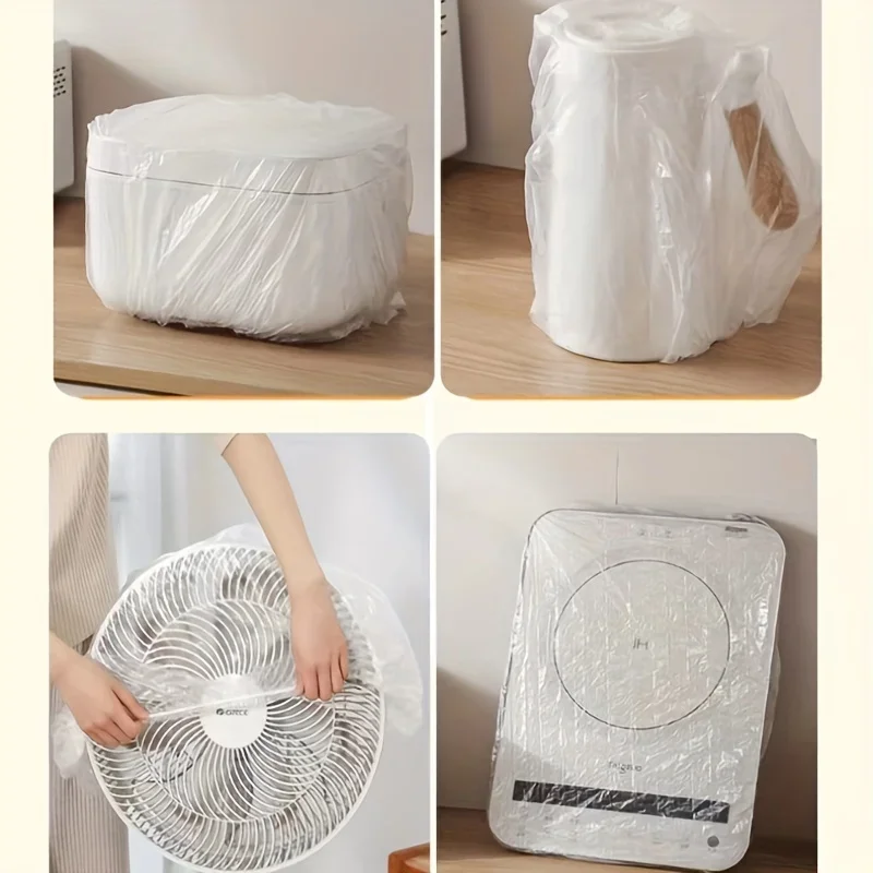 Extra Large and Thick Disposable Dust Cover, Durable and Waterproof, with Elastic Edges, Suitable for Storing Kitchen Appliances