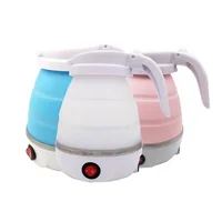 Electric Kettle Mini Foldable Water Heater 600ml Home Hot Water Kettle Portable Kitchen Kettle 220V Travel Home Electric Kettle 1
