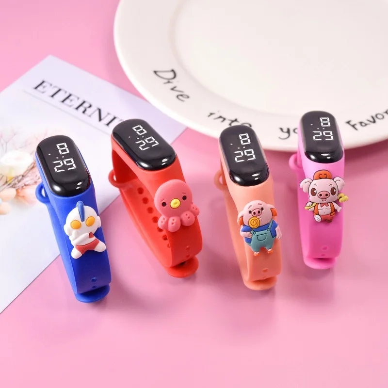 New Cartoon Animal Children LED Electronic Watch Cute Students Clock Simple Life Waterproof Kids Digital Watch Reloj Mujer 5