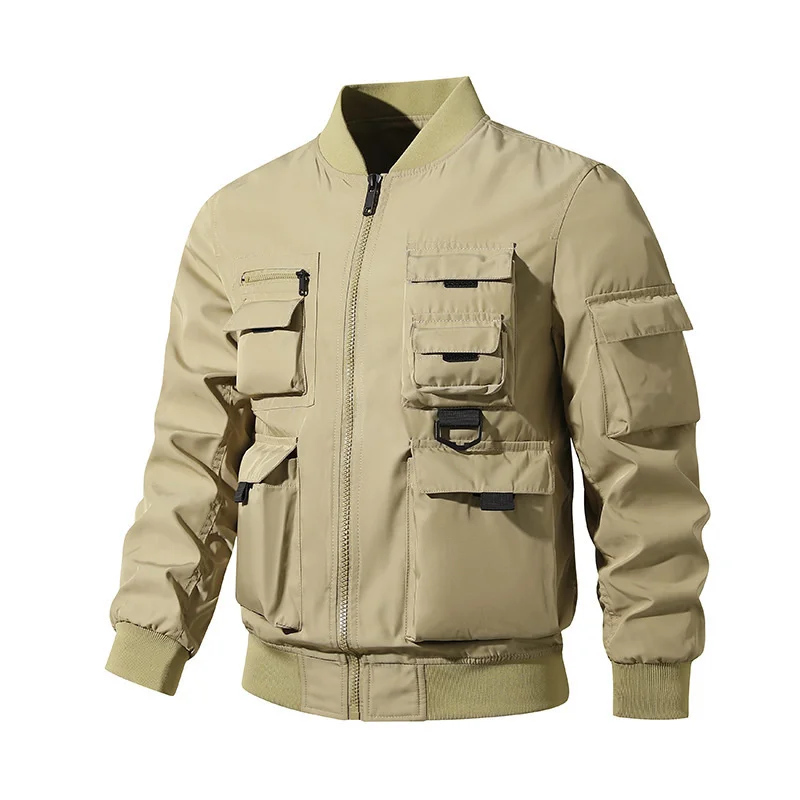 Oversize Jacket Man Coat Jacket Mountaineering Techwear Baseball Heavy Sport Windbreak Cardigan Sportsfor Windbreaker