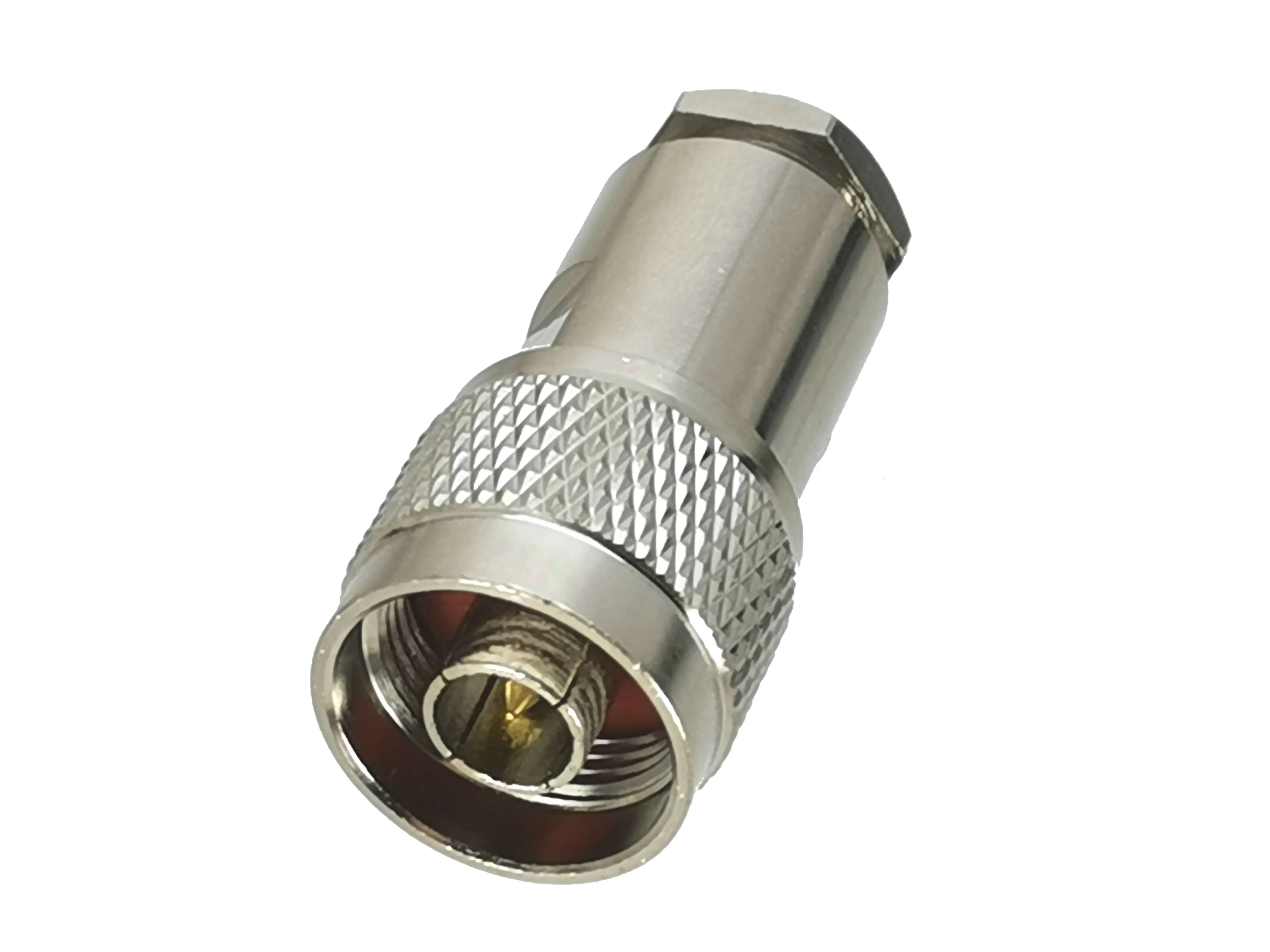 Description Picture 3 of item1Pcs Connector N Male plug Clamp RG58 RG142 / RG8X / RG5 RG6 / RG8 Straight & Right Angle RF Adapter Coaxial Wire Terminals