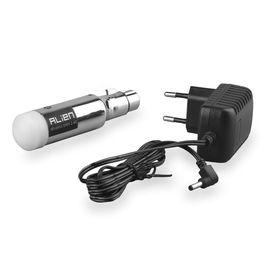 ALIEN 2.4G ISM DMX512 Dfi Controller Rechargeable Wireless Receiver Built-in Battery Transmitter 3 Pin XLR for DMX Stage Lights