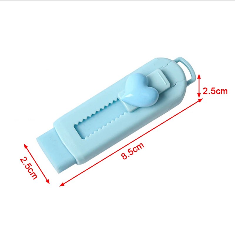 Retractable Push-pull Eraser Portable Solid Color Heart Rubber Without Trace For Students Stationery School Supplies Accessories pencil eraser retractable eraser