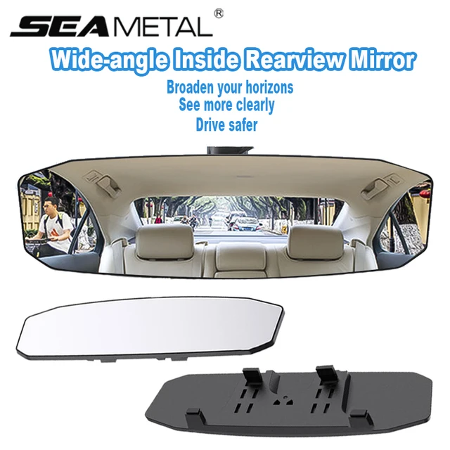 SEAMETAL Universal Anti glare Wide Angle Convex Rearview Mirror Car Interior Rear View Baby Seat Watch Sun Visor Goggle Safety