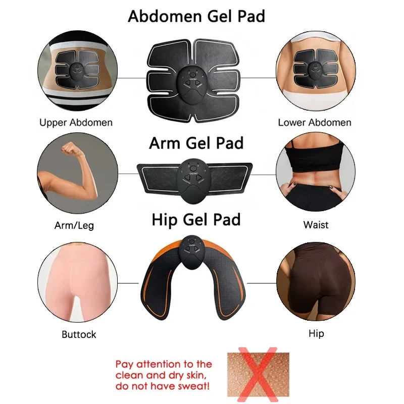 MIJIA EMS Electrical Abdomen Muscle Stimulator Fitness Lifting Buttock Arms Legs Trainer Weight Loss Fitness Abdominal Device
