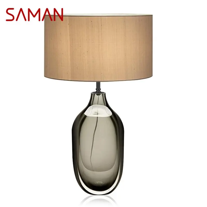 

SAMAN Nordic Creative Table Lamp Contemporary LED Decorative Desk Light for Home Bedside Bedroom