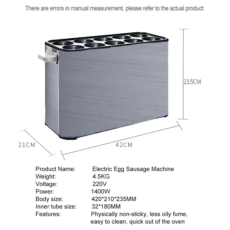 Automatic Rising Commercial Fried Egg Sausage Maker Hot Dogs Baking Machine Breakfast Eggs Roll Omelette Master Roller Boiler EU