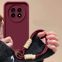 Custodia per telefono shockproof in tessuto intrecciato con protezione effetto pelle