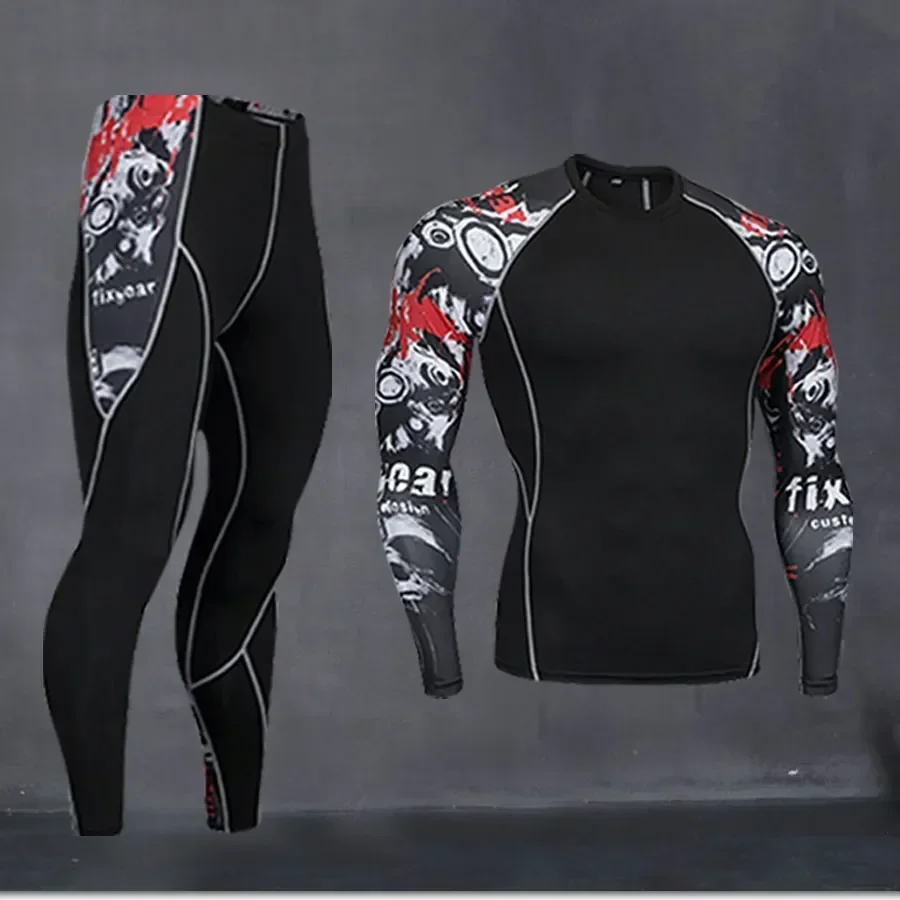 

Running Men Compression Thermal Training Men's Underwear Pants Clothing Shirt Fitness Long
