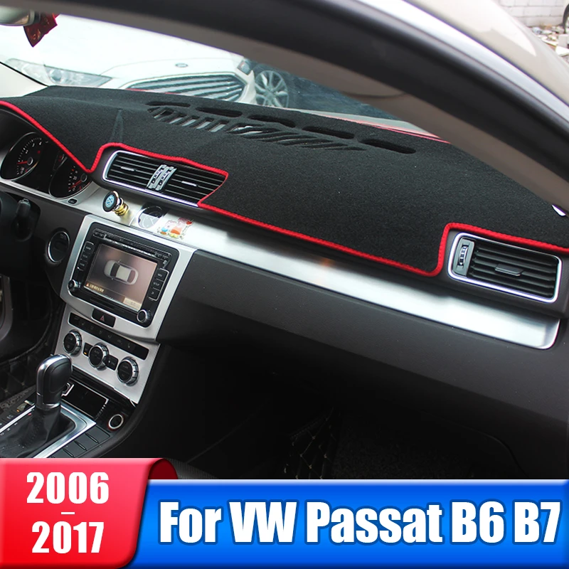 Cubierta del salpicadero del coche, accesorios para Volkswagen Passat B6 B7 CC 2006 2008 2009 2010 2011 2012 2013 2015 2016 2017| - AliExpress