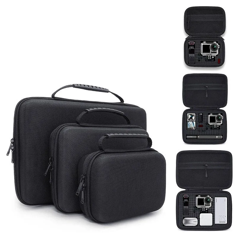 Mobile Power Bank Hard Drive Bolsa Armazenamento Portátil à Prova de Choque Handheld Ptz Drone Case Desktop para Gopro10 2.5 3.5
