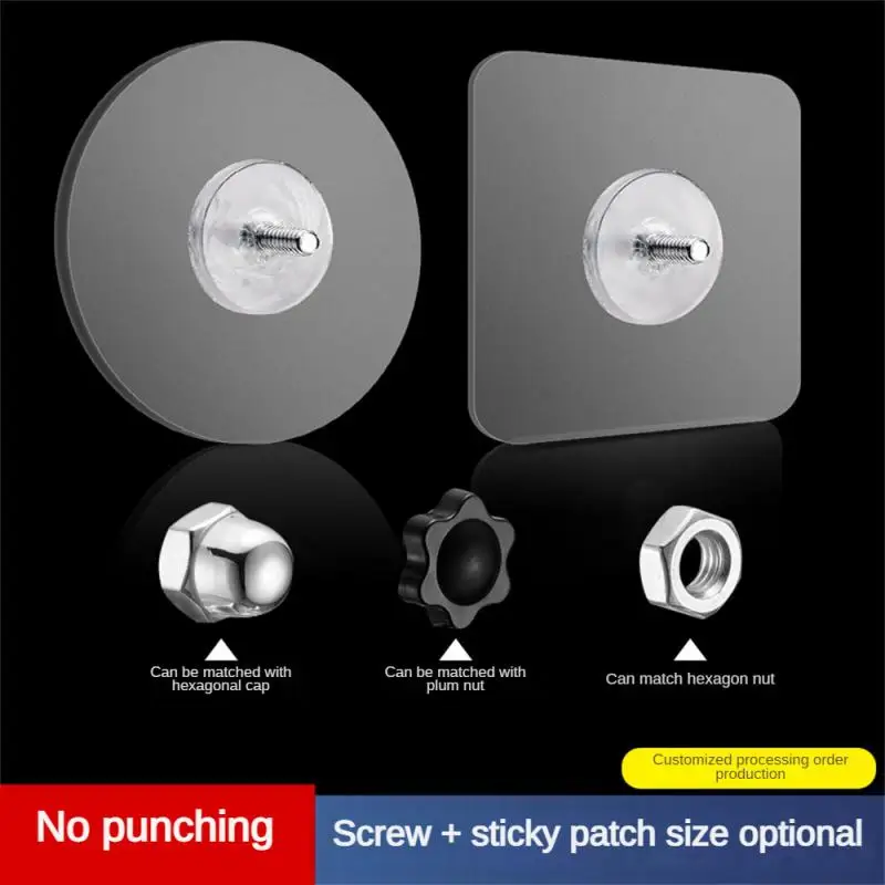 

Sticky Wall Hook Hole-free Non-trace Strong Adhesive Nail-free Waterproof Home Storage Gadgets Nail Patch Transparent