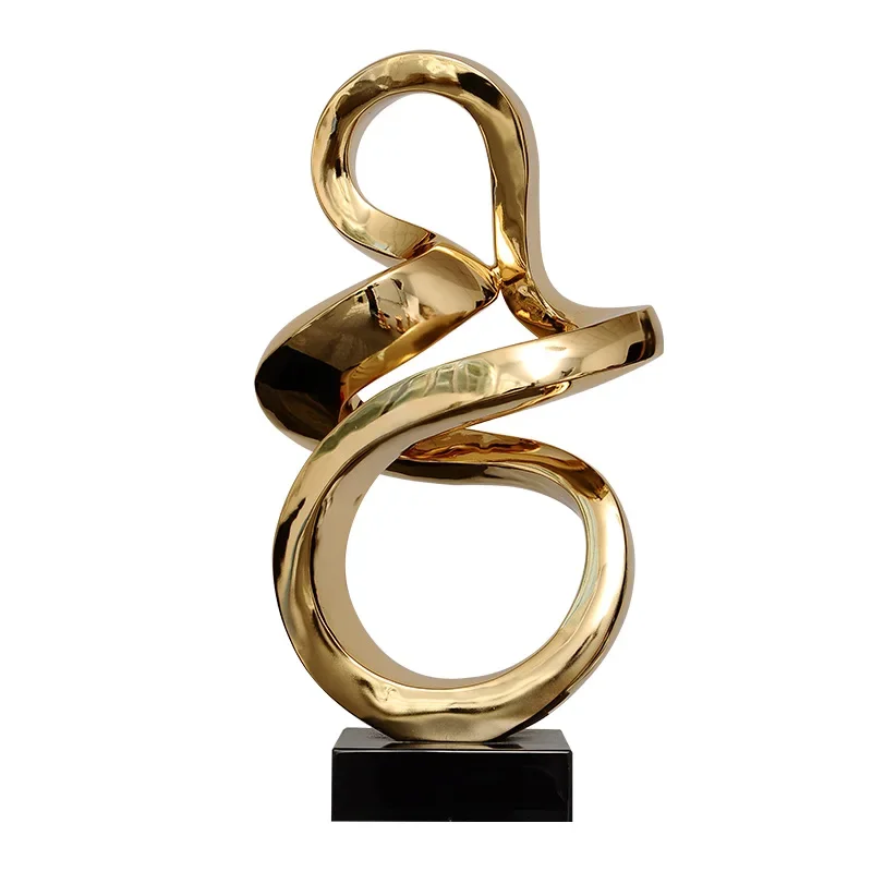 

Electroplating Abstract Hotel Living Room Crafts Sculpture Modern Meaning Club Decoration