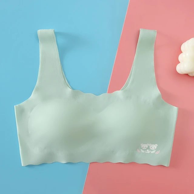 Cotton Girl's Underwear Vest During Student Development 8-10-12-14-16-year-old  Girl's Bra Sports Vest Kids Bra - AliExpress