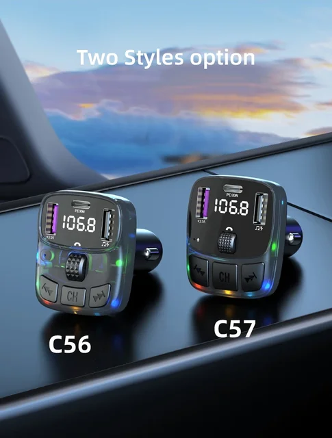 Bluetooth Car Charger with FM Transmitte 6 Bluetooth Car Charger with FM Transmitte 6