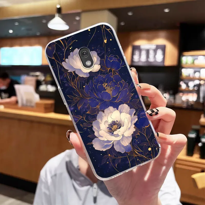 Enhanced Protective Clear Floral Phone Case - Shockproof Soft Silicone Back Cover