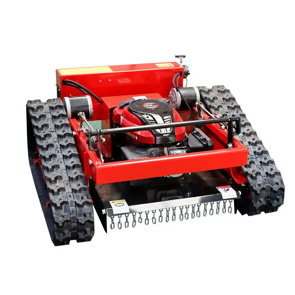 

50cm width Tracked Crawler Remote control Robotic Lawn mower Garden use Grass weeder