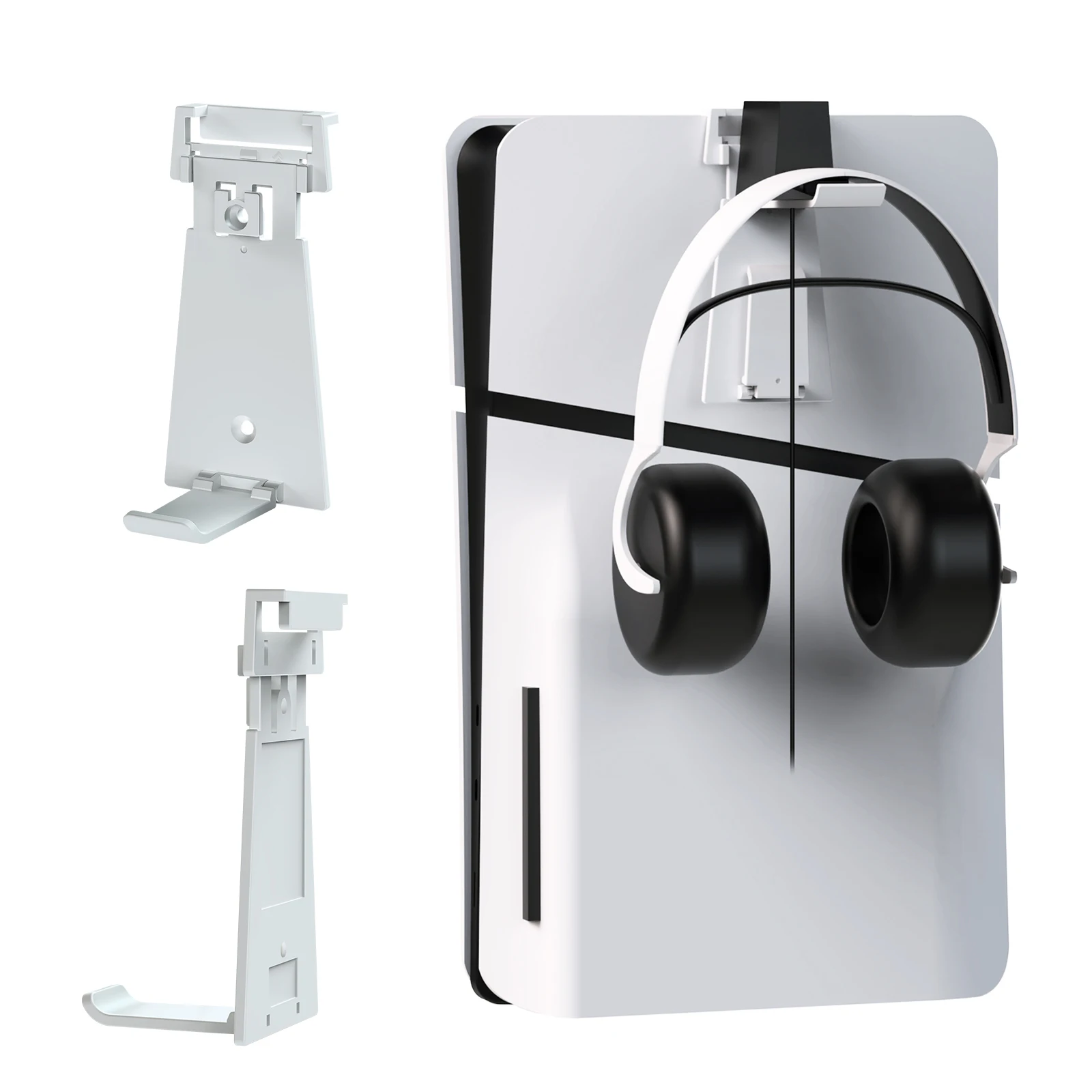

For PS5 Headphone Stand Wall Mount Holder Hanger Game Controller Hook Hanger Headset Hanging Bracket for PS5 Slim