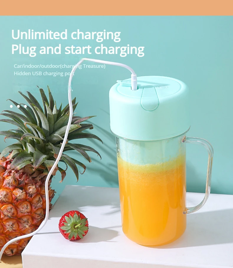 New Portable Electric Juicer Blender Milkshake Cup Fruit Blender Kitchen Tool