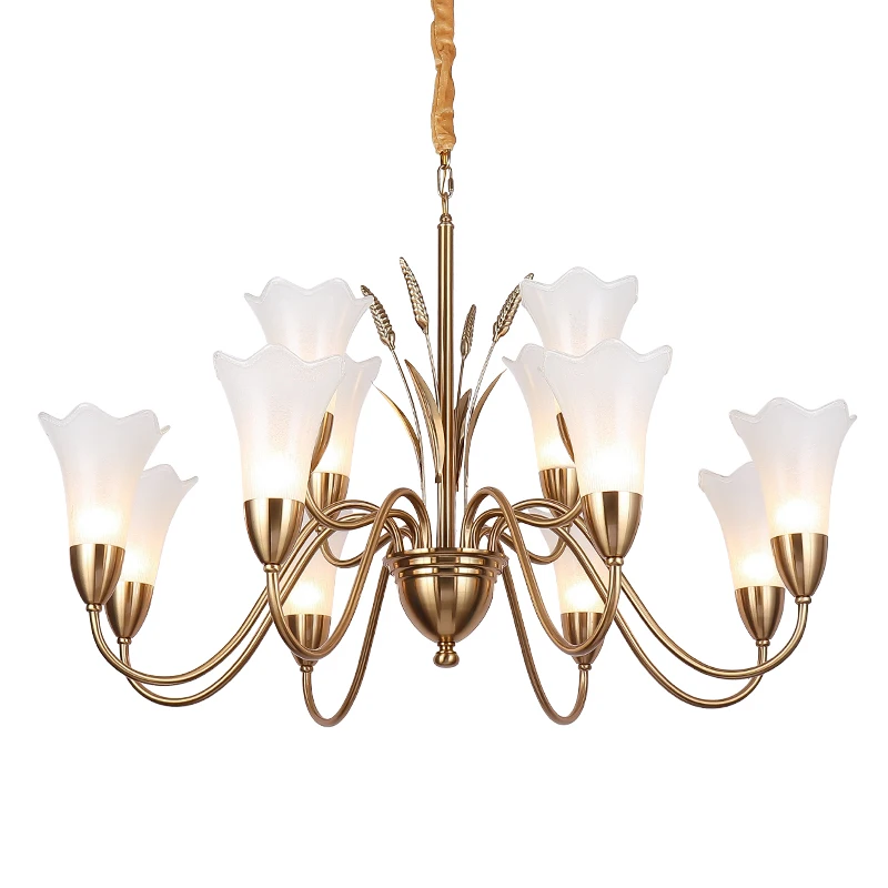 Lampadario Con Paralume In Vetro Latino Americano Retrò Illuminazione Lampadari Sala Da Pranzo Spogliatoio Lampadari A Led Lampada Per La Casa Deco