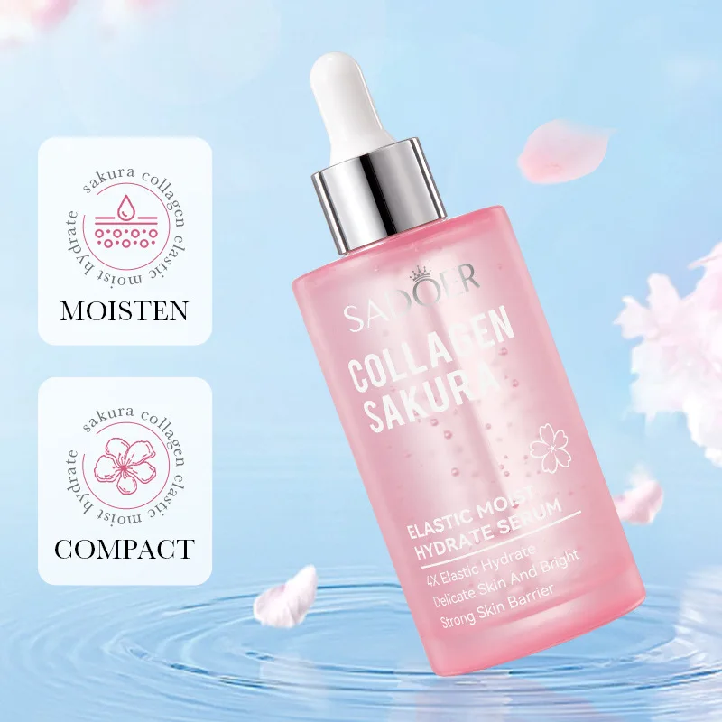 100ml SADOER Centella Sakura Elastic Moist Hyaluronic Acid Facial Serum Hydrating Firming Essence Skin Care