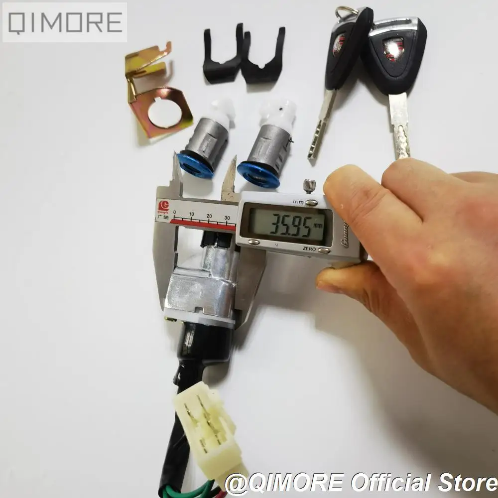 Ignition Lock Key Set 5-wire for Scooter Moped WH125T motorcycle keys motorcycle key accessories ignition key cover