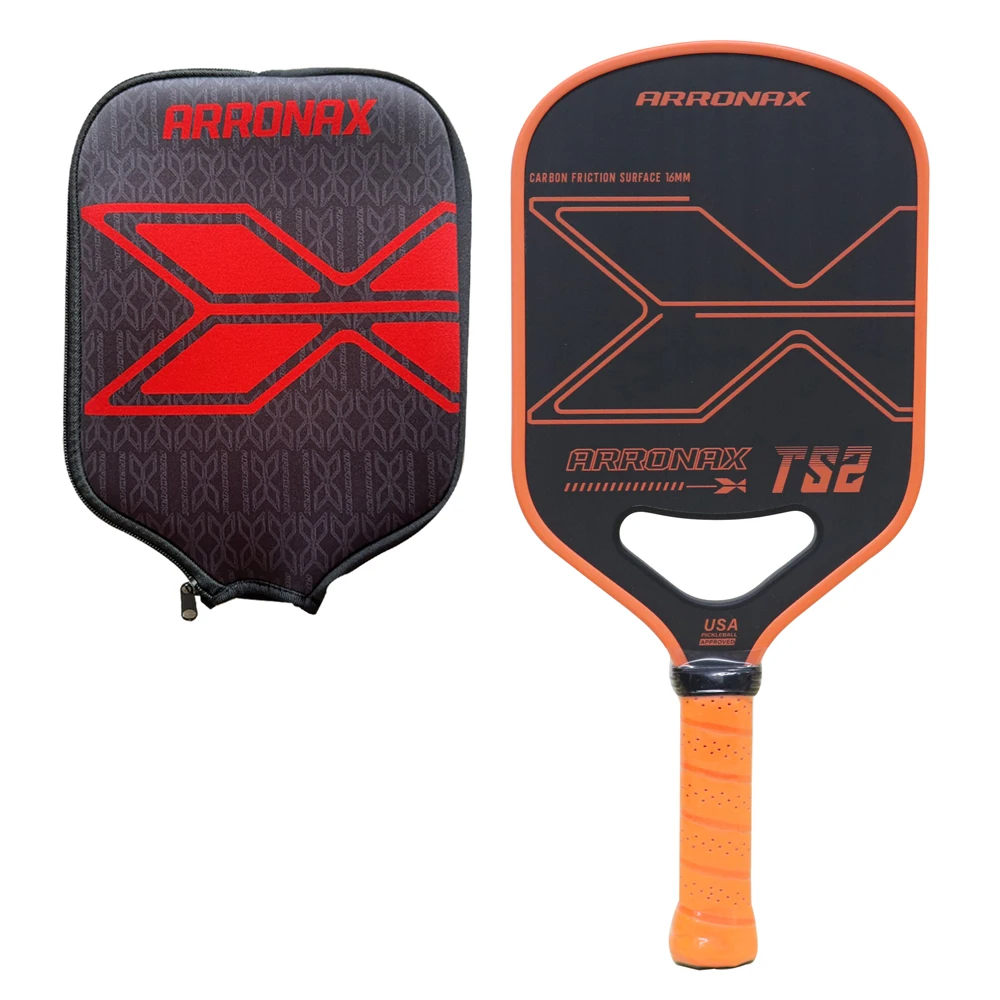 

Sport Pickleball Paddle with Cover Bag Carbon Friction Textured Surface with Superior Grit 16mm Pickleball Racket