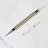 Dual-ended Nail Art Dotting Pen Set With 2 Replaced Heads Rhinestone Beads Studs Picker Wax Pencil Brush Nails Art Tools 2