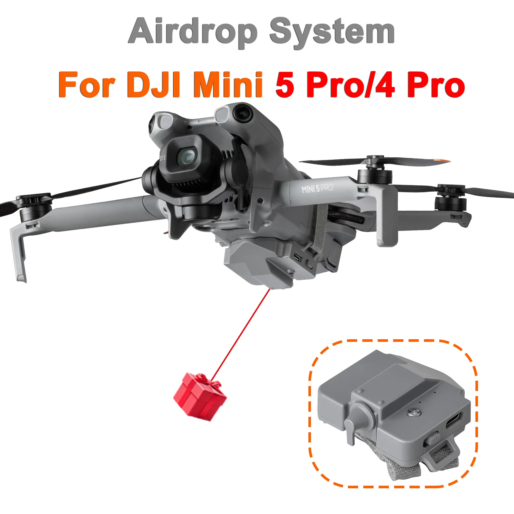 อุปกรณ์ปล่อยของขวัญโดรน DJI Mini 5/4 Pro 130g
