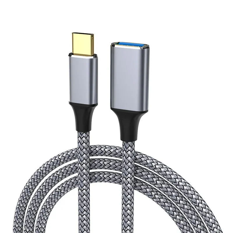 Type-C to USB 3.0 A Cable OTG Adapter Line High Speed Data Cord Male to Female Extension Wire For Laptop Keyboard Mouse Car