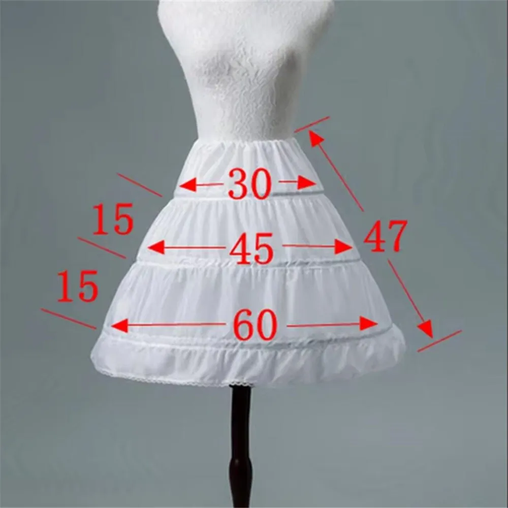 Flower Girl Underskirt Lolita Petticoat Petticoat Skirt Cosplay Party Short Dress